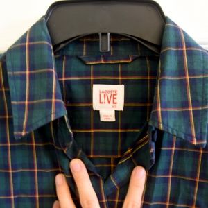 Lacoste Live plaid shirt XS